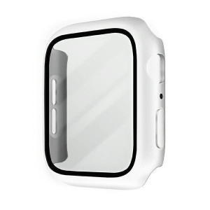 Калъф за корпус със стъклен протектор UNIQ Nautic - Apple Watch 44mm SE / 44mm Series 6 / 44mm Series 5 / 44mm Series 4 бял - Img 4