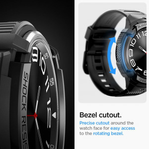 Калъф за корпус с каишка SPIGEN Rugged Armor Pro - Samsung Galaxy Watch6 Classic 47mm черен мат - Img 17