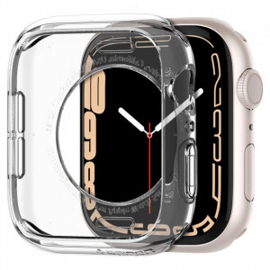 Калъф за корпус SPIGEN Liquid Crystal - Apple Watch 41mm Series 7 / 40mm SE / 40mm Series 6 / 40mm Series 5 / 40mm Series 4 кристален - Img 2
