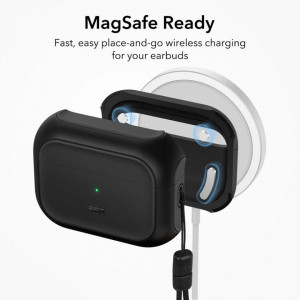 Калъф за слушалки ESR Orbit Halolock MagSafe - AirPods Pro 1 / 2 черен - Img 2