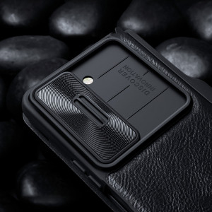 Калъф от еко кожа с подвижно покритие за камерата NILLKIN Qin Leather Pro - Samsung Galaxy Z Fold5 черен - Img 9