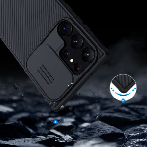 Калъф с подвижно покритие за камерата NILLKIN CamShield Pro - Samsung Galaxy S23 Ultra черен - Img 14