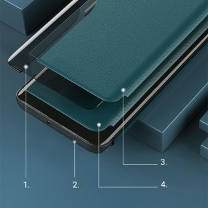 Калъф тип книга от еко кожа Eco - iPhone 13 Pro Max оранжев - Img 10