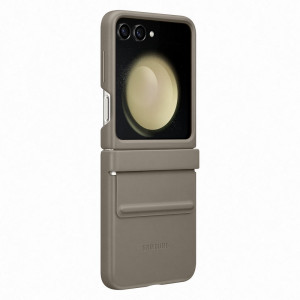 Калъф тип книга от еко кожа Eco - Samsung Galaxy Z Flip5 кафяв - Img 2