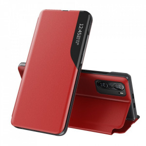 Калъф тип книга от еко кожа Eco - Xiaomi Mi 11i / Mi 11X / Poco F3 / Redmi K40 / K40 Pro / K40 Pro Plus червен - Img 1
