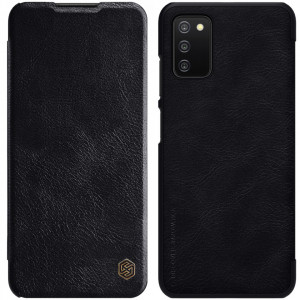Калъф тип книга от еко кожа NILLKIN Qin - Samsung Galaxy A03s черен - Img 1