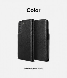 Калъф тип книга от еко кожа RINGKE Folio Signature - Samsung Galaxy S22+ черен - Img 6