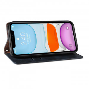 Калъф тип книга с връзка Magnet Strap - iPhone 12 син - Img 11