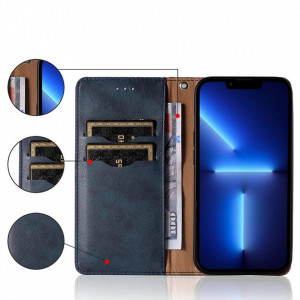 Калъф тип книга с връзка Magnet Strap - Xiaomi Redmi Note 11 Pro / 11 Pro 5G / 11E Pro 5G син - Img 2