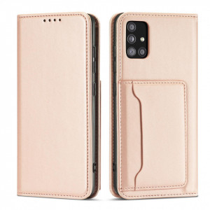 Калъф тип книга с външен джоб Magnet Card - Samsung Galaxy A04s / A13 5G розов - Img 1
