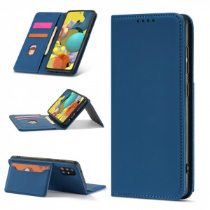 Калъф тип книга с външен джоб Magnet Card - Samsung Galaxy A04s / A13 5G син - Img 5