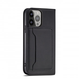 Калъф тип книга с външен джоб Magnet Card - Samsung Galaxy A23 / A23 5G черен - Img 11