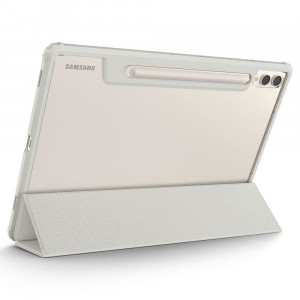 Калъф тип книга с място за стилус и подсилени ръбове SPIGEN Ultra Hybrid Pro - Samsung Galaxy Tab S9+ (12.4") сив - Img 11