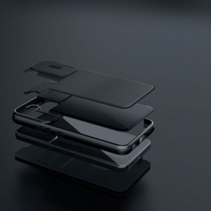 Калъф тип книга с подвижно покритие за камерата NILLKIN Qin Cloth Pro - iPhone 14 Pro син - Img 11