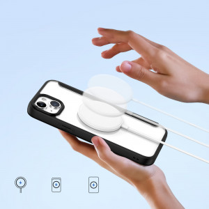 Калъф тип книга с прозрачен гръб DUX DUCIS Skin X Pro MagSafe - iPhone 15 Plus черен - Img 8