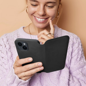 Калъф тип книга Dual Pocket - iPhone 15 Plus черен - Img 6
