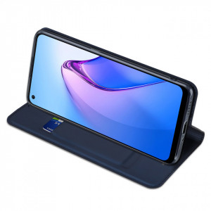 Калъф тип книга DUX DUCIS Skin Pro - OPPO Reno8 син - Img 5