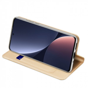 Калъф тип книга DUX DUCIS Skin Pro - Xiaomi 12 Pro / 12S Pro златист - Img 6