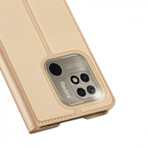 Калъф тип книга DUX DUCIS Skin Pro - Xiaomi Redmi 10C златист - Img 3