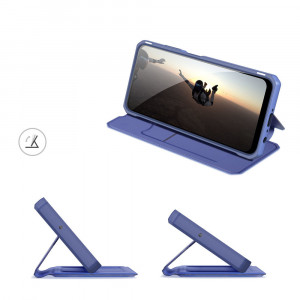 Калъф тип книга DUX DUCIS Skin X - Samsung Galaxy A03s син - Img 12
