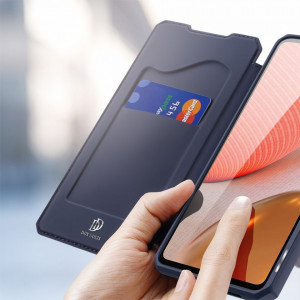 Калъф тип книга DUX DUCIS Skin X - Samsung Galaxy A72 син - Img 6
