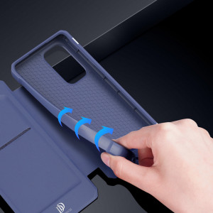 Калъф тип книга DUX DUCIS Skin X - Samsung Galaxy A73 5G син - Img 10