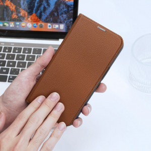 Калъф тип книга DUX DUCIS Skin X2 - iPhone 14 Pro кафяв - Img 9