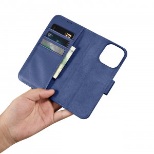 Калъф тип книга iCARER Wallet 2в1 против кражба - iPhone 14 Pro Cover син - Img 12