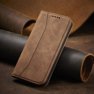 Калъф тип книга Magnet Fancy - iPhone 12 Pro Max кафяв - Img 15