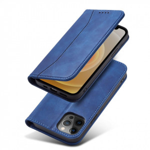 Калъф тип книга Magnet Fancy - iPhone 12 Pro Max син - Img 4