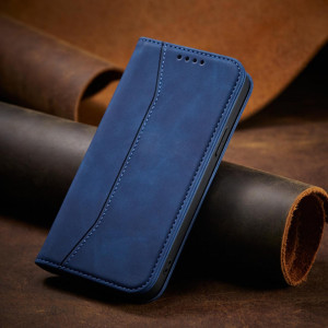 Калъф тип книга Magnet Fancy - iPhone 13 Pro Max син - Img 6