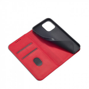 Калъф тип книга Magnet Fancy - iPhone 14 Pro червен - Img 5