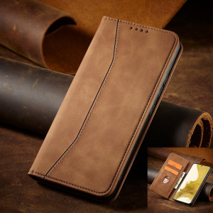 Калъф тип книга Magnet Fancy - Samsung Galaxy S23+ кафяв - Img 11