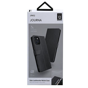 Калъф тип книга UNIQ Journa - iPhone 12 / 12 Pro сив тъмносив - Img 9