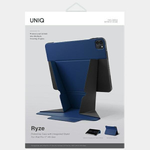 Калъф тип книга UNIQ Ryze - iPad Pro 11" (3rd gen 2021) / Pro 11" (4th gen 2022) / Air 10.9" (4th gen 2020) / Air 10.9" (5th gen 2022) син - Img 6