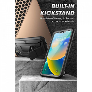 Калъф 360° със стойка и клипс SUPCASE Unicorn Beetle Pro - iPhone 13 / 14 черен - Img 5