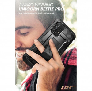 Калъф 360° със стойка и клипс SUPCASE Unicorn Beetle Pro - Samsung Galaxy A53 5G черен - Img 7