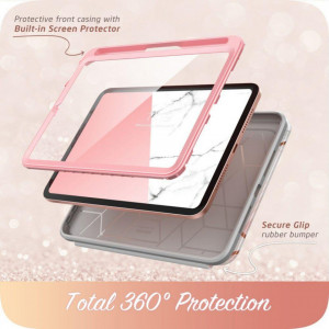 Калъф 360° с магнитен капак и място за стилус SUPCASE Cosmo Pencil - iPad mini 8.3" (6th gen 2021) Marble - Img 5