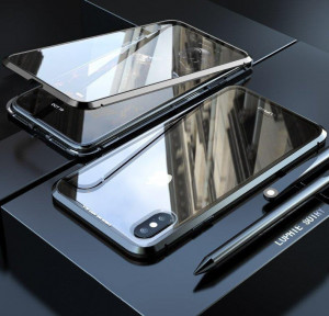 Магнитен калъф 360° WOZINSKY - Vivo X60 черен / прозрачен - Img 10