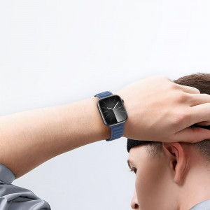 Магнитна каишка DUX DUCIS BL - Apple Watch 41mm Series 9 / 41mm Series 8 / 41mm Series 7 / 40mm Series 6 / 40mm SE / 40mm Series 5 / 40mm Series 4 / 38mm Series 3 / 38mm Series 2 / 38mm (1st gen) син - Img 9