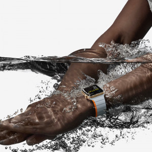 Магнитна каишка Dux Ducis LD - Apple Watch 41mm Series 9 / 41mm Series 8 / 41mm Series 7 / 40mm Series 6 / 40mm SE / 40mm Series 5 / 40mm Series 4 / 38mm Series 3 / 38mm Series 2 / 38mm (1st gen) сив / оранжев - Img 9