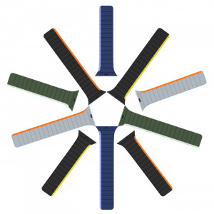 Магнитна каишка Dux Ducis LD - Apple Watch Ultra 49mm / Ultra 2 49mm / 45mm Series 9 / 45mm Series 8 / 45mm Series 7 / 44mm SЕ (2nd gen) / 44mm SE / 44mm Series 6 / 44mm Series 5 / 44mm Series 4 / 42mm Series 3 / 42mm Series 2 син - Img 3