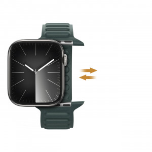 Магнитна каишка Dux Ducis Strap BL - Apple Watch 41mm Series 9 / 41mm Series 8 / 41mm Series 7 / 40mm Series 6 / 40mm SE / 40mm Series 5 / 40mm Series 4 / 38mm Series 3 / 38mm Series 2 / 38mm (1st gen) зелена - Img 11