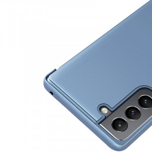 Огледален калъф тип книга Clear View - Samsung Galaxy S22+ син - Img 7