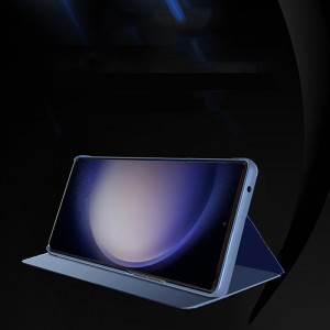 Огледален калъф тип книга Clear View - Samsung Galaxy S23 FE черен - Img 2