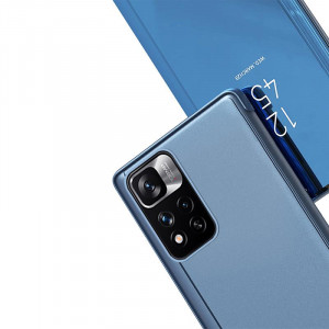Огледален калъф тип книга Clear View - Xiaomi Redmi Note 11 / 11S черен - Img 2