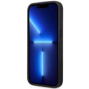 Оригинален гръб от еко кожа BMW Leather Seats MagSafe BMHMP14L22RPSK - iPhone 14 Pro черен - Img 5