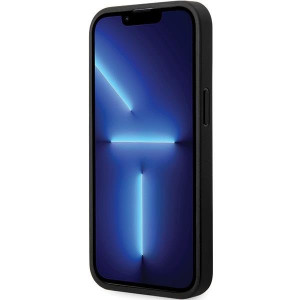 Оригинален гръб от естествена и еко кожа BMW Leather Carbon BMHCP13X22NBCK - iPhone 13 Pro Max черен - Img 5