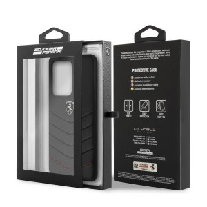 Оригинален гръб от естествена кожа FERRARI Heritage Quilted FEHQUHCS69BK - Samsung Galaxy S20 Ultra / S20 Ultra 5G черен - Img 12