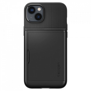 Оригинален гръб със слот за карта SPIGEN Slim Armor CS - iPhone 14 Plus черен - Img 2